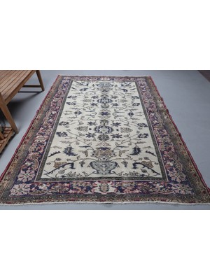 Kayra Export Eskitme Halı, Türk Halısı, Halı, 192 x 277  cm  Bej Halı, Ofice Salon Halı, Yün Salon Halı,  9455