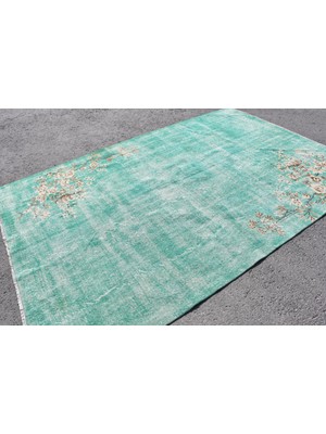 Kayra Export Türk Halısı, Eskitme Halı, Halı, 202 x 302  cm  Yeşil Halı, Bohemsı Büyük Halı, Yün Salon Halı,  6277