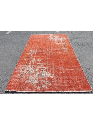 Kayra Export Türk Halısı, Eskitme Halı, Halı, 166 x 284  cm  Turuncu Halı, Yün Salon Halı, Bohemsı Salon Halı,  4635