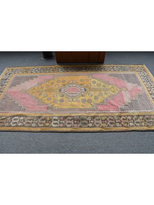 Kayra Export Türk Halısı, Eskitme Halı, Halı, 148 x 283  cm  Sarı Halı,  Salon Halı,  Salon Halı,  11919