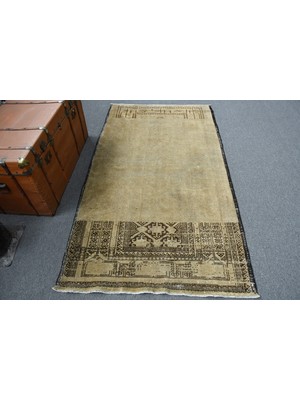 Kayra Export Eskitme Halı, Türk Halısı, Halı, 113 x 210  cm  Yeşil Halı, Bahçe Banyo Halı, Dekoratif Banyo Halı,  119