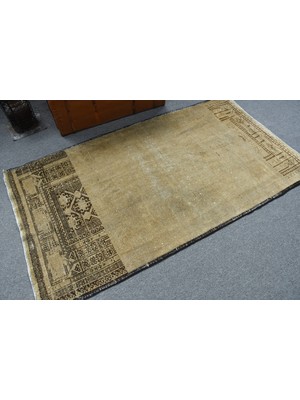 Kayra Export Eskitme Halı, Türk Halısı, Halı, 113 x 210  cm  Yeşil Halı, Bahçe Banyo Halı, Dekoratif Banyo Halı,  119