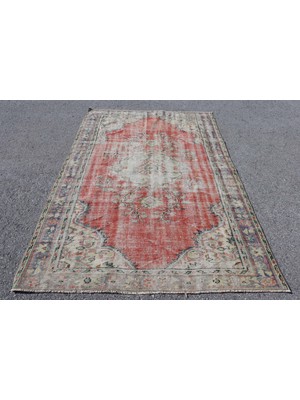 Kayra Export Eskitme Halı, Türk Halısı, Halı, 154 x 222  cm  Kırmızı Halı,  Banyo Halı, Ofice Alan Halı,  6247