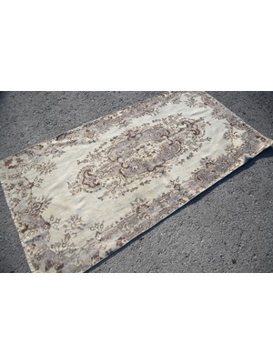 Kayra Export Türk Halısı, Vintage Halı, Antika Halı, 107 x 207  cm  Bej Halı, Yün Halı, Ofis Halısı, 6468