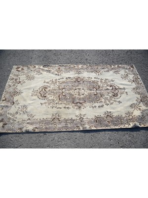 Kayra Export Türk Halısı, Vintage Halı, Antika Halı, 107 x 207  cm  Bej Halı, Yün Halı, Ofis Halısı, 6468