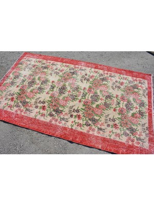 Kayra Export Türk Halısı, Eskitme Halı, Halı, 115 x 197  cm  Kırmızı Halı,  Banyo Halı, Dekoratif Alan Halı,  7091