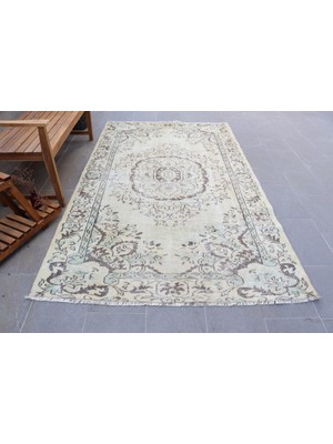 Kayra Export Türk Halısı, Eskitme Halı, Halı, 154 x 255  cm  Yeşil Halı, Bohemsı Yer Halı, El Yapımı Büyük Halı,  249