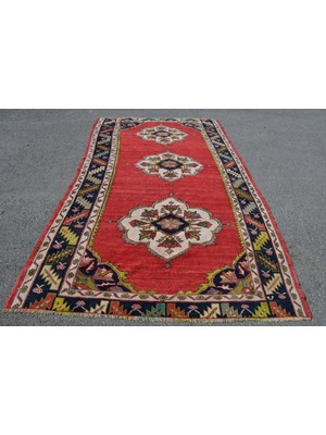Kayra Export Eskitme Halı, Türk Halısı, Halı, 181 x 309  cm  Kırmızı Halı, Bahçe Salon Halı, Organik Salon Halı,  508