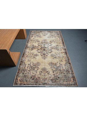 Kayra Export Türk Halısı, Eskitme Halı, Halı, 119 x 205  cm  Kahverengi Halı, El Dokuma Banyo Halı,  10995