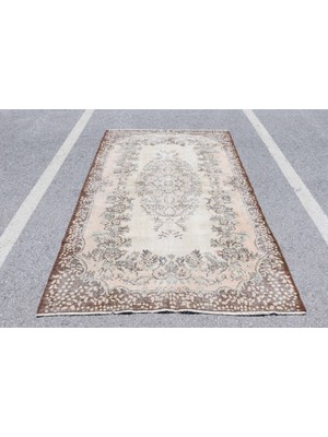 Kayra Export Türk Halısı, Eskitme Halı, Halı, 164 x 274  cm  Kahverengi Halı, El Yapımı Oturma Odası Halı,  6456