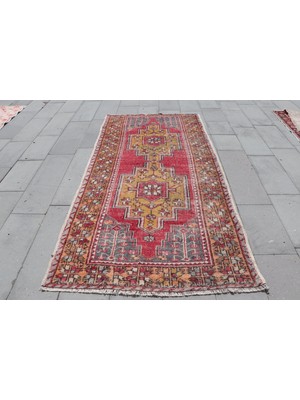 Kayra Export Türk Halısı, Eskitme Halı, Halı, 130 x 254  cm  Kırmızı Halı, Kabilesı Alan Halı, Anadolusı Alan Halı,