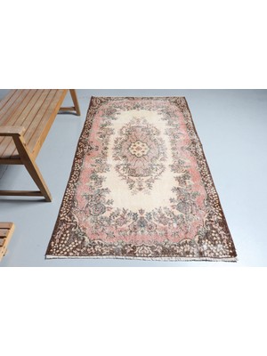 Kayra Export Eskitme Halı, Türk Halısı, Halı, 119 x 207  cm  Bej Halı, El Dokuma Banyo Halı, Ofice Alan Halı,  9088