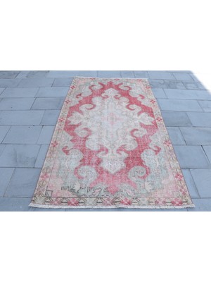Kayra Export Türk Halısı, Eskitme Halı, Halı, 128 x 216  cm  Kırmızı Halı,  Alan Halı, Kabilesı Alan Halı,  2841