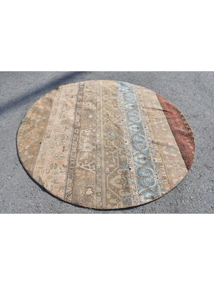 Kayra Export Türk Halısı, Eskitme Halı, Halı, 201 x 201  cm  Bej Halı, El Yapımı Yer Halı, Dekoratif Yer Halı,  6141