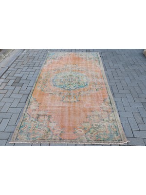 Kayra Export Türk Halısı, Eskitme Halı, Halı, 137 x 250  cm  Turuncu Halı,  Alan Halı, Ofice Banyo Halı,  7819
