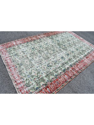 Kayra Export Eskitme Halı, Türk Halısı, Halı, 175 x 276  cm  Kırmızı Halı, Kabilesı Büyük Halı, El Yapımı Yer Halı,