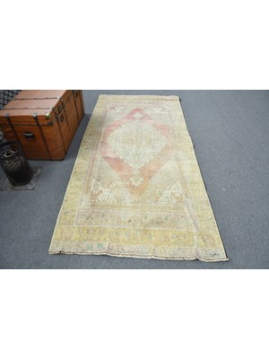 Kayra Export Eskitme Halı, Türk Halısı, Halı, 118 x 251  cm  Kırmızı Halı, El Yapımı Alan Halı,  Alan Halı,  11944