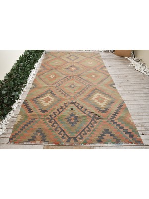 Kayra Export Eskitme Halı, Türk Halısı, Halı, 169 x 303  cm  Turuncu Halı, Anadolusı Oturma Odası Halı,  7420