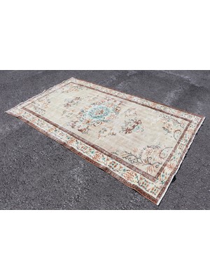 Kayra Export Eskitme Halı, Türk Halısı, Halı, 165 x 276  cm  Kahverengi Halı, El Dokuma Yer Halı,  2500