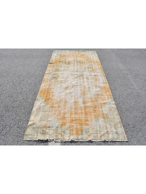 Kayra Export Türk Halısı, Eskitme Halı, Halı, 126 x 279  cm  Turuncu Halı, Dekoratif Banyo Halı,  6697