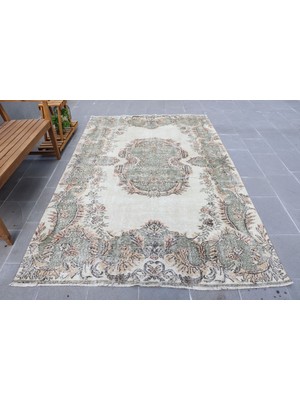 Kayra Export Eskitme Halı, Türk Halısı, Halı, 174 x 277  cm  Bej Halı, Bahçe Oturma Odası Halı,  Yer Halı,  4124