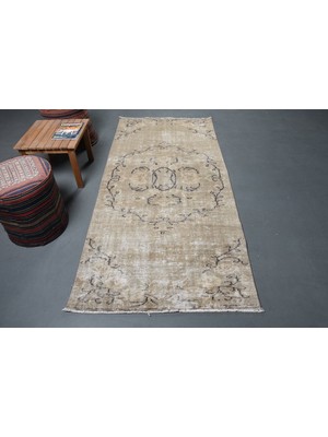 Kayra Export Türk Halısı, Eskitme Halı, Halı, 107 x 238  cm  Kahverengi Halı, Kabilesı Banyo Halı,  9273