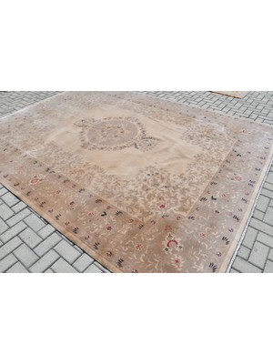 Kayra Export Eskitme Halı, Türk Halısı, Halı, 273 x 355  cm  Bej Halı, Organik Yer Halı, Bohemsı Büyük Boy Halı,  929