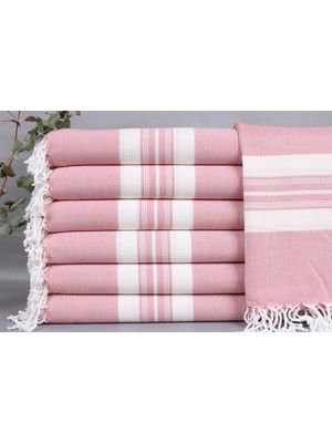 Kayra Export Pembe Organik Havlu, Banyo Havlusu, 95 x 150  cm  Pamuk Peştamal, Tatil Havlusu, Atkı Peştamal,