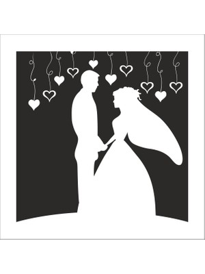 Technopa Gelin Damat Folyo Sticker 30 cm Uzunluk