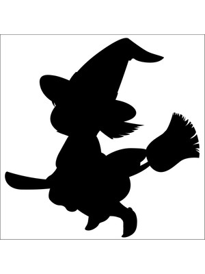 Technopa SÜPÜRGELİ CADI FOLYO STİCKER - 200cm Uzunluk