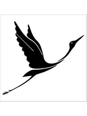 Technopa Kuş Silüeti Folyo Sticker 50CM Uzunluk