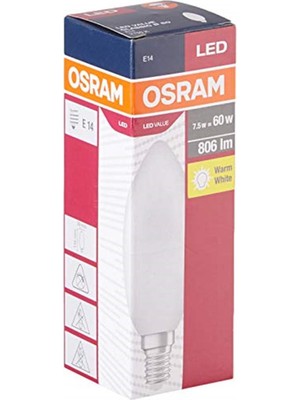 Osram 4058075152915 LED Value CLB60 7W/827 E14 Fr