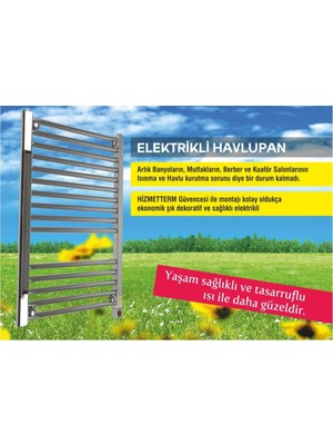 Hizmetterm Elektrikli Havlupan 50x100 Krom