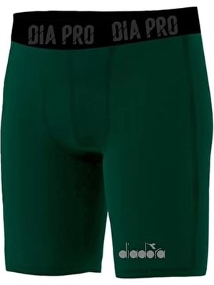 Diadora Flatron Pro Erkek Yeşil Kısa Tayt