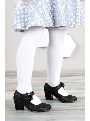 Kiko Kids Angelina Çupra Günlük Kız Çocuk 4 Cm Topuklu Abiye Ayakkabı