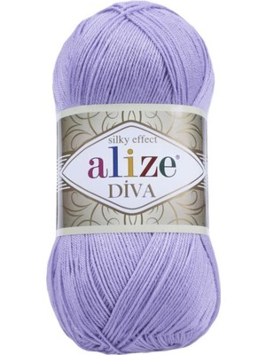 Alize Diva Açık Lila El Örgü Ipliği