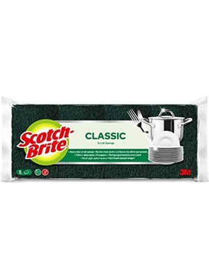 Scotch Brite Scotch-Brite 2048167 Yeşil Klasik Bulaşık Süngeri 8'li