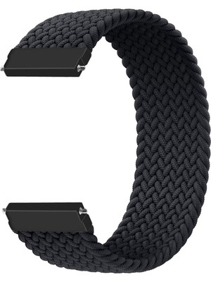 Microcase Amazfit Gts Için 135 mm Esnek Hasır Örgü Kordon Kayış - KY32