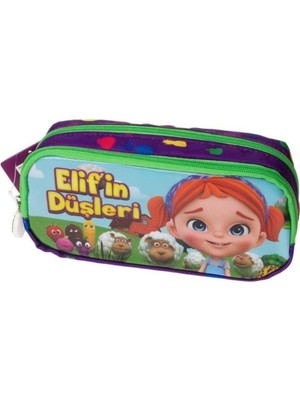 Adel Elif'in Düşleri Kalem Çantası Çift Göz