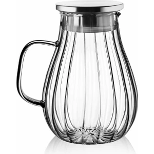 Paslanmaz Kapaklı Lüx Ince Borikat Cam 1800ML Sürahi