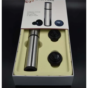 Şarap Şişesi Vakum Pompası ve 2 Adet Tıkaç