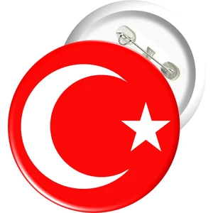 Misal Çocuk Rozet 16 - Türk Bayrağı (10 Adet)