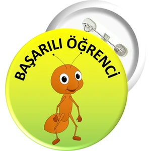 Misal Çocuk Rozet 09 - Başarılı Öğrenci (10 Adet)