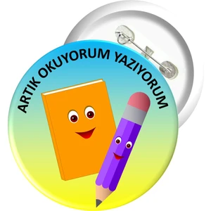 Misal Çocuk Rozet 06 - Artık Okuyorum Yazıyorum (10 Adet)