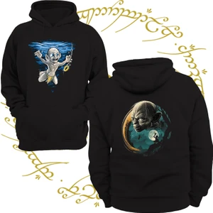 Yüzüklerin Efendisi Gollum 3 Ipl. Şardonlu, Içi Polar, Çok Kalın, %100 Pamuk Hoodie