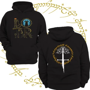 Yüzüklerin Efendisi Lotr Narsil 3 Ipl. Şardonlu, Içi Polar, Çok Kalın, %100 Pamuk Hoodie