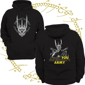 Yüzüklerin Efendisi Sauron 3 Ipl. Şardonlu, Içi Polar, Çok Kalın, %100 Pamuk Hoodie