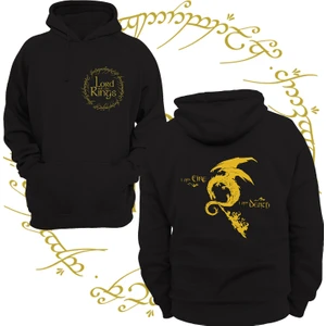 Yüzüklerin Efendisi Smaug 3 Ipl. Şardonlu, Içi Polar, Çok Kalın, %100 Pamuk Hoodie