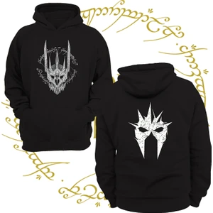 Yüzüklerin Efendisi Sauron Witch K. 3 Ipl. Şardonlu, Içi Polar, Çok Kalın, %100 Pamuk Hoodie