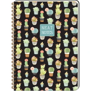 Keskin Color Keskin 20x28 100YP.ÇIZGILI Spr.sert Kar.kp.neat Notes Cactus Love Siyah